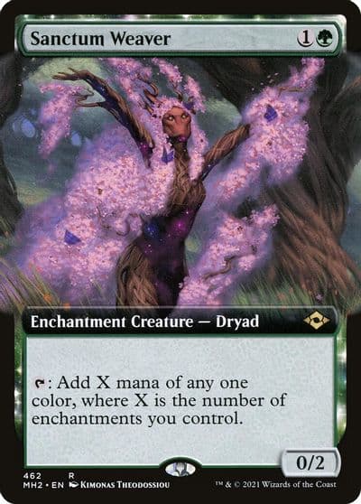Sanctum Weaver Extended Art Modern Horizons 2 Magic card
