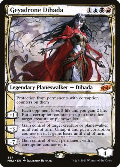 Geyadrone Dihada Showcase Modern Horizons 2 Magic card