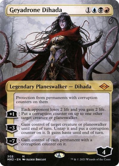 Geyadrone Dihada Borderless Modern Horizons 2 Magic card