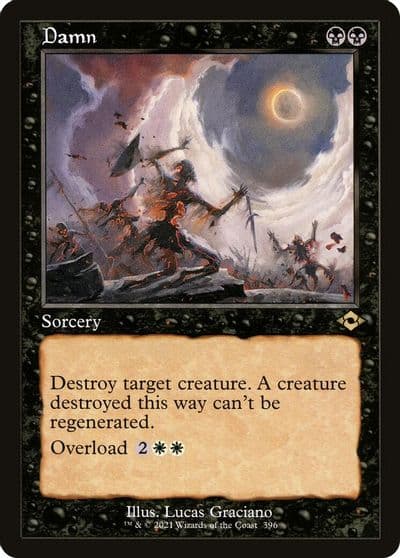 Damn Retro Frame Modern Horizons 2 Magic card