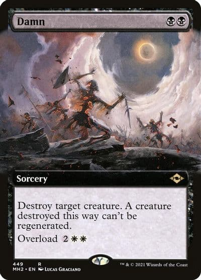 Damn Extended Art Modern Horizons 2 Magic card