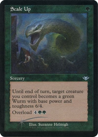 Scale Up Retro Frame Foil Etched Modern Horizons Magic card