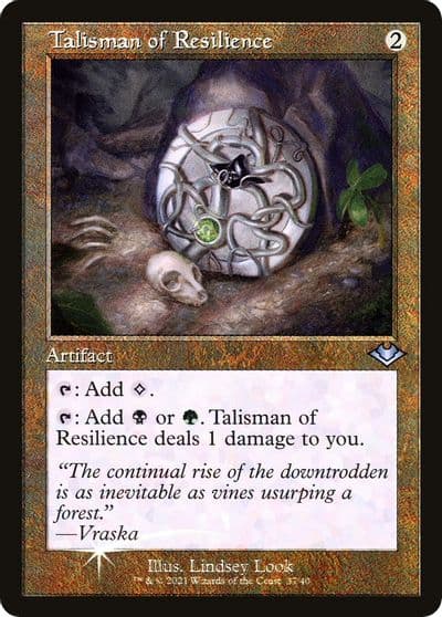 Talisman of Resilience Retro Frame Modern Horizons Magic card