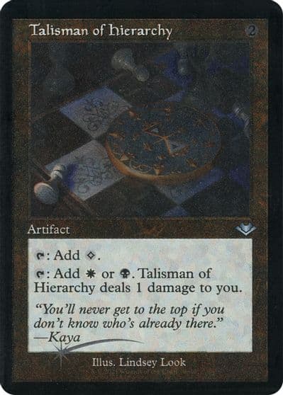 Talisman of Hierarchy Retro Frame Foil Etched Modern Horizons Magic card