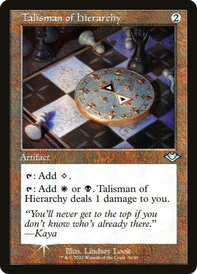 Talisman of Hierarchy Retro Frame Modern Horizons Magic card