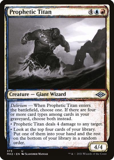 Prophetic Titan Showcase Modern Horizons 2 Magic card