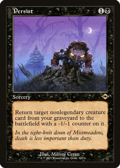 Persist Retro Frame Modern Horizons 2 Magic card