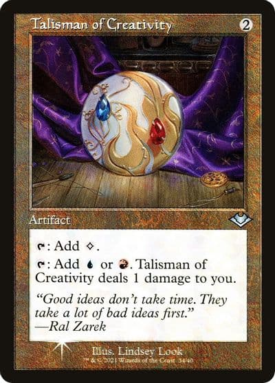Talisman of Creativity Retro Frame Modern Horizons Magic card
