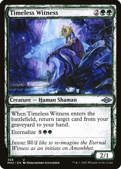 Timeless Witness Showcase Modern Horizons 2 Magic card