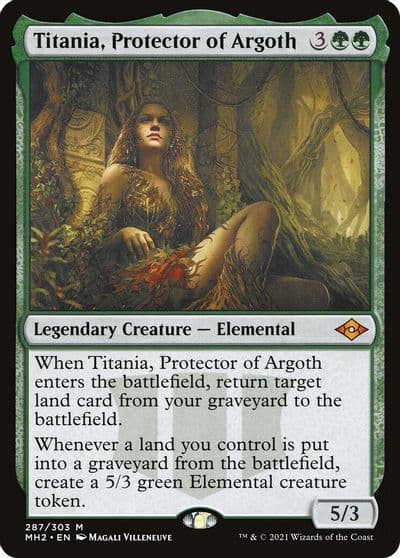 Titania Protector of Argoth Modern Horizons 2 Magic card