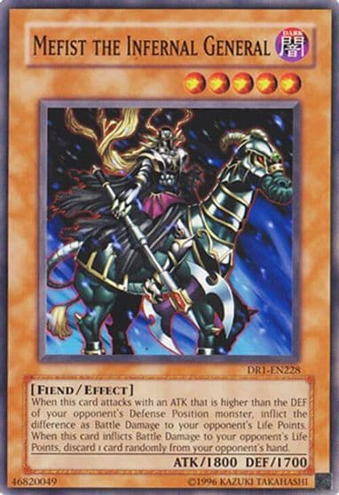 Mefist the Infernal General Dark Revelation Volume 1 Yu-Gi-Oh! card