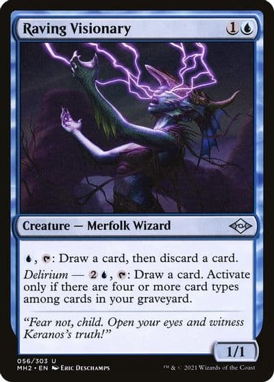 Raving Visionary Modern Horizons 2 Magic card