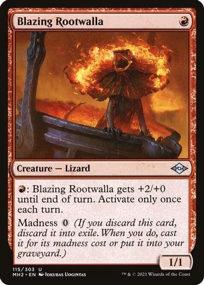 Blazing Rootwalla Modern Horizons 2 Magic card