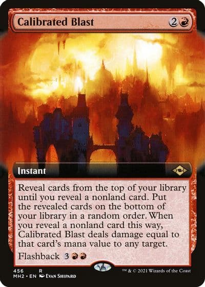 Calibrated Blast Extended Art Modern Horizons 2 Magic card