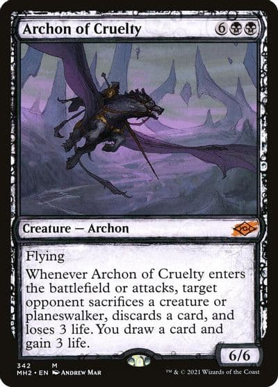 Archon of Cruelty Showcase Modern Horizons 2 Magic card