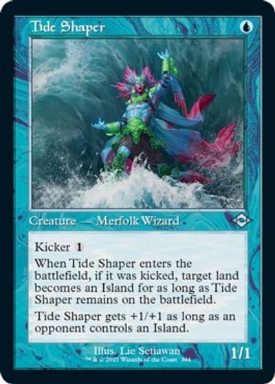 Tide Shaper Retro Frame Foil Etched Modern Horizons 2 Magic card