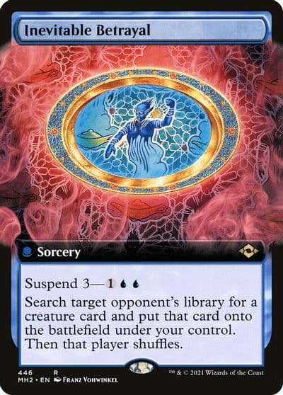 Inevitable Betrayal Extended Art Modern Horizons 2 Magic card
