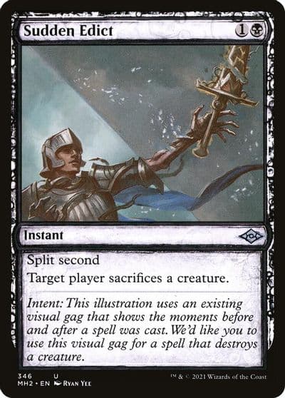 Sudden Edict Showcase Modern Horizons 2 Magic card