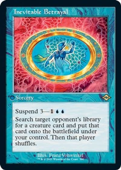 Inevitable Betrayal Retro Frame Foil Etched Modern Horizons 2 Magic card