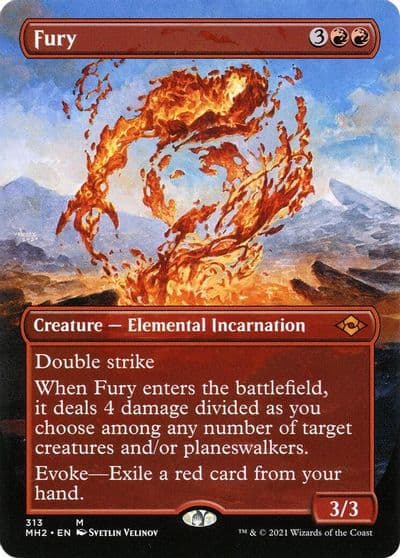 Fury Borderless Modern Horizons 2 Magic card