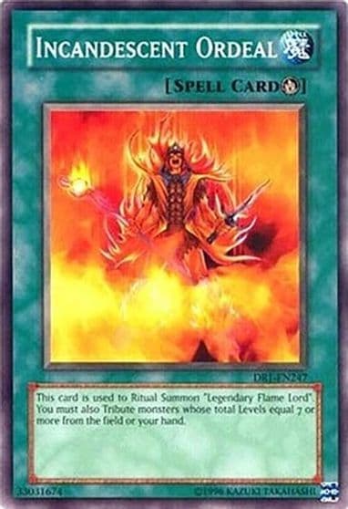 Incandescent Ordeal Dark Revelation Volume 1 Yu-Gi-Oh! card