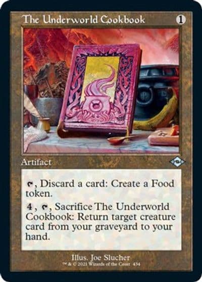 The Underworld Cookbook Retro Frame Foil Etched Modern Horizons 2 Magic card