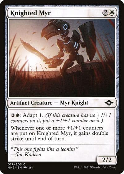 Knighted Myr Modern Horizons 2 Magic card