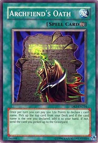 Archfiends Oath Dark Revelation Volume 1 Yu-Gi-Oh! card
