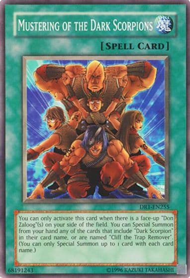 Mustering of the Dark Scorpions Dark Revelation Volume 1 Yu-Gi-Oh! card