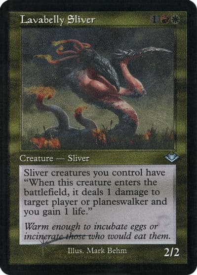 Lavabelly Sliver Retro Frame Foil Etched Modern Horizons Magic card