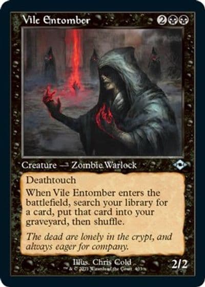 Vile Entomber Retro Frame Foil Etched Modern Horizons 2 Magic card