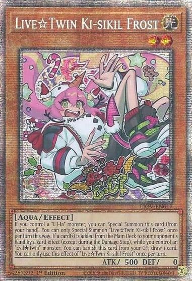 Live Twin Ki sikil Frost Starlight Rare Lightning Overdrive Yu-Gi-Oh! card