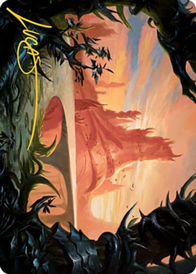 Slagwoods Bridge Art Card Gold Stamped Signature Art Series: Modern Horizons 2 Magic card