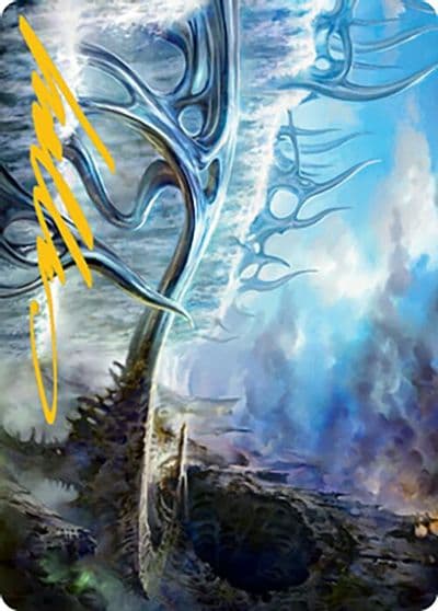 Mistvault Bridge Art Card Gold Stamped Signature Art Series: Modern Horizons 2 Magic card
