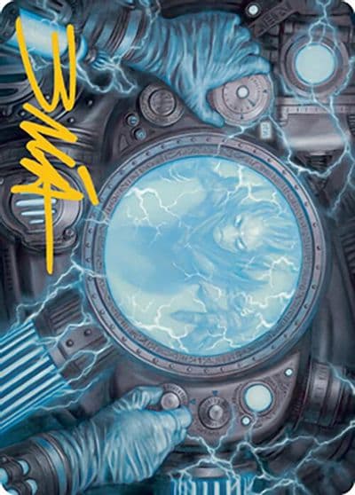 Recalibrate Art Card Gold Stamped Signature Art Series: Modern Horizons 2 Magic card