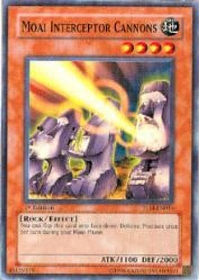 Moai Interceptor Cannons The Lost Millennium Yu-Gi-Oh! card
