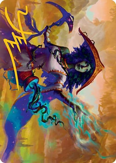 Sythis Harvests Hand Art Card Gold Stamped Signature Art Series: Modern Horizons 2 Magic card