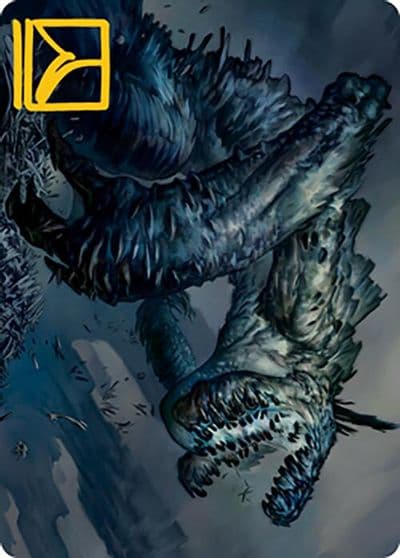 Necrogoyf Art Card Gold Stamped Signature Art Series: Modern Horizons 2 Magic card
