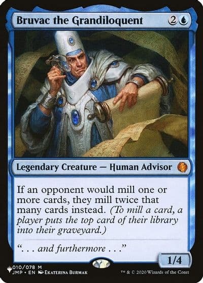 Bruvac the Grandiloquent The List Reprints Magic card
