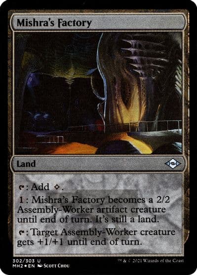 Mishras Factory Foil Etched Modern Horizons 2 Magic card