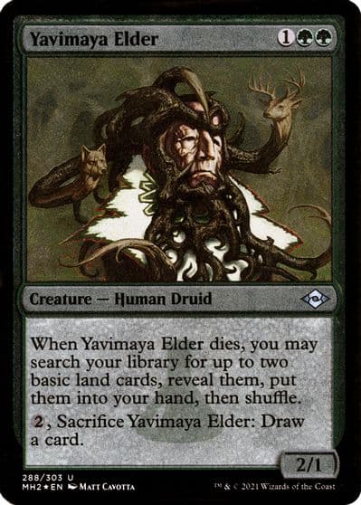 Yavimaya Elder Foil Etched Modern Horizons 2 Magic card