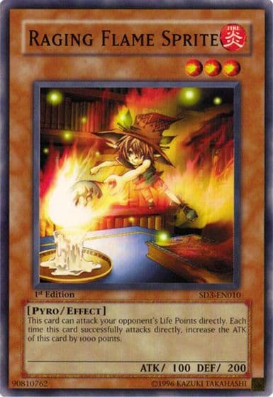 Raging Flame Sprite Structure Deck: Blaze of Destruction Yu-Gi-Oh! card