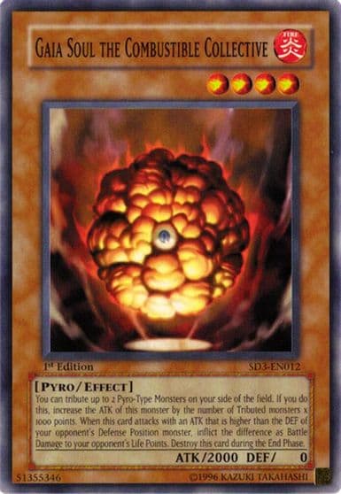 Gaia Soul the Combustible Collective Structure Deck: Blaze of Destruction Yu-Gi-Oh! card