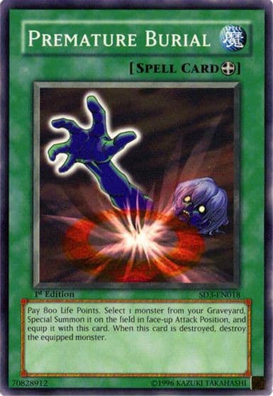 Premature Burial Structure Deck: Blaze of Destruction Yu-Gi-Oh! card