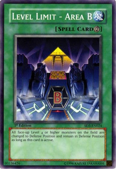 Level Limit Area B Structure Deck: Blaze of Destruction Yu-Gi-Oh! card