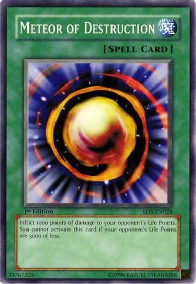 Meteor of Destruction Structure Deck: Blaze of Destruction Yu-Gi-Oh! card