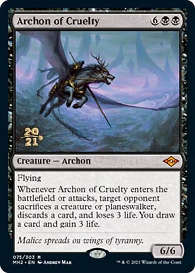 Archon of Cruelty Prerelease Cards Magic card