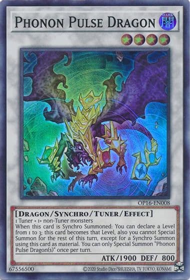 Phonon Pulse Dragon OTS Tournament Pack 16 Yu-Gi-Oh! card