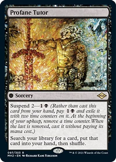 Profane Tutor Prerelease Cards Magic card