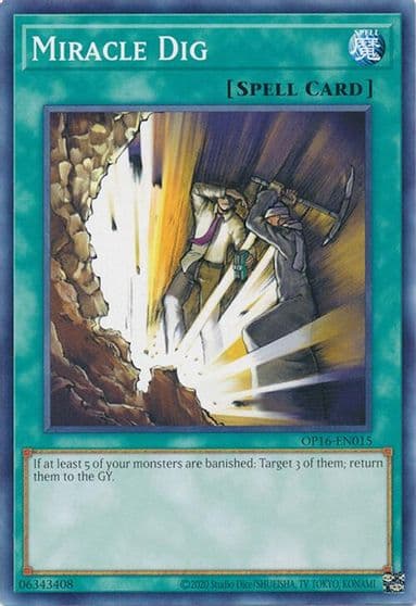 Miracle Dig OTS Tournament Pack 16 Yu-Gi-Oh! card